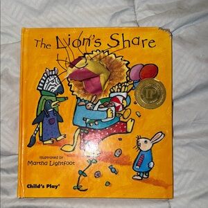 The Lion's Share (Finger Puppet Books) Hardback Book